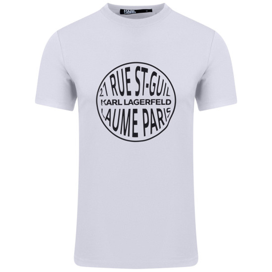 Karl Lagerfeld Λευκό T-shirt C Neck - 755301 542224