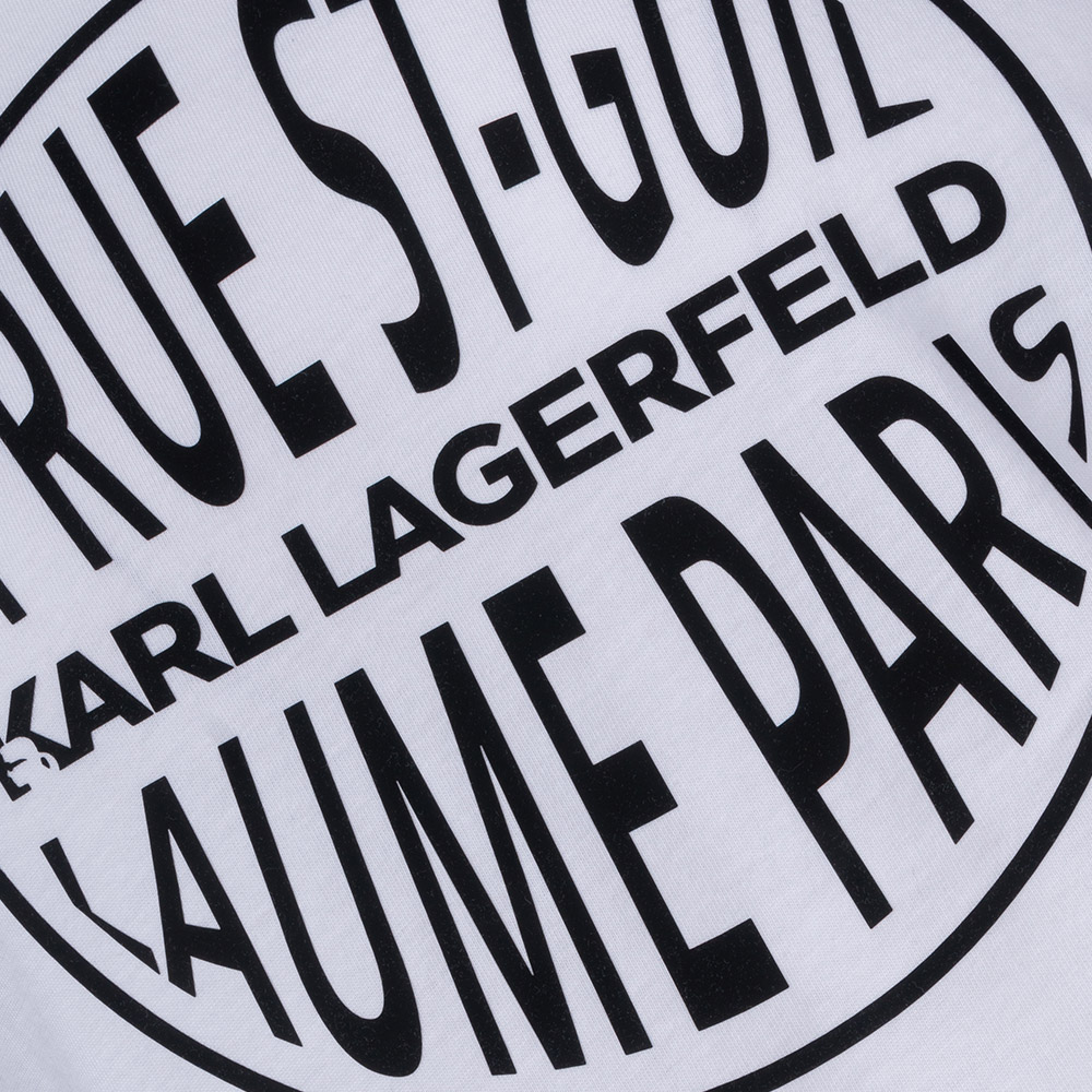 Karl Lagerfeld Λευκό T-shirt C Neck - 755301 542224