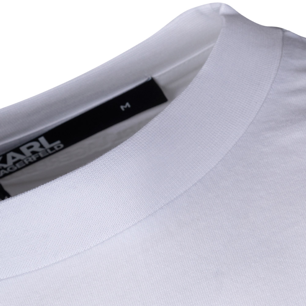 Karl Lagerfeld Λευκό T-shirt C Neck - 755301 542224
