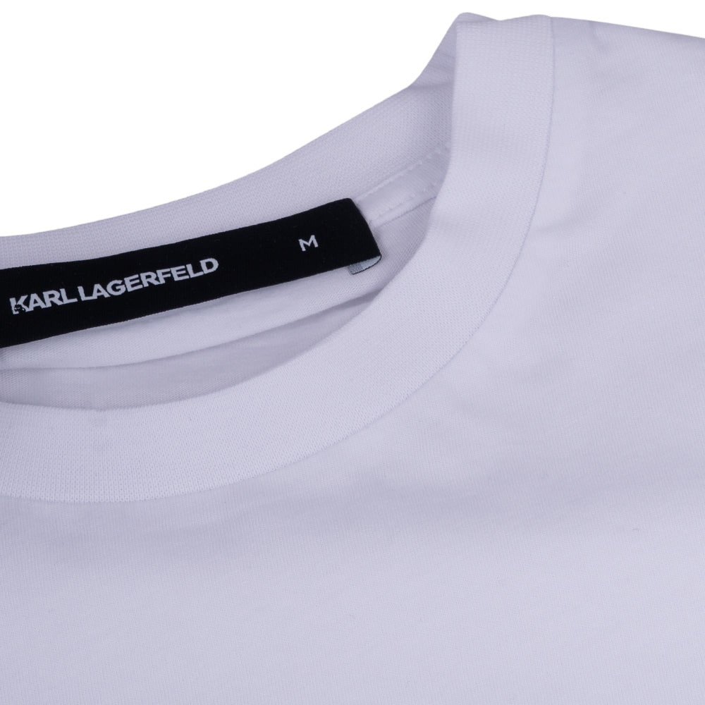 Karl Lagerfeld Λευκό  T-shirt C Neck - 755087 552235