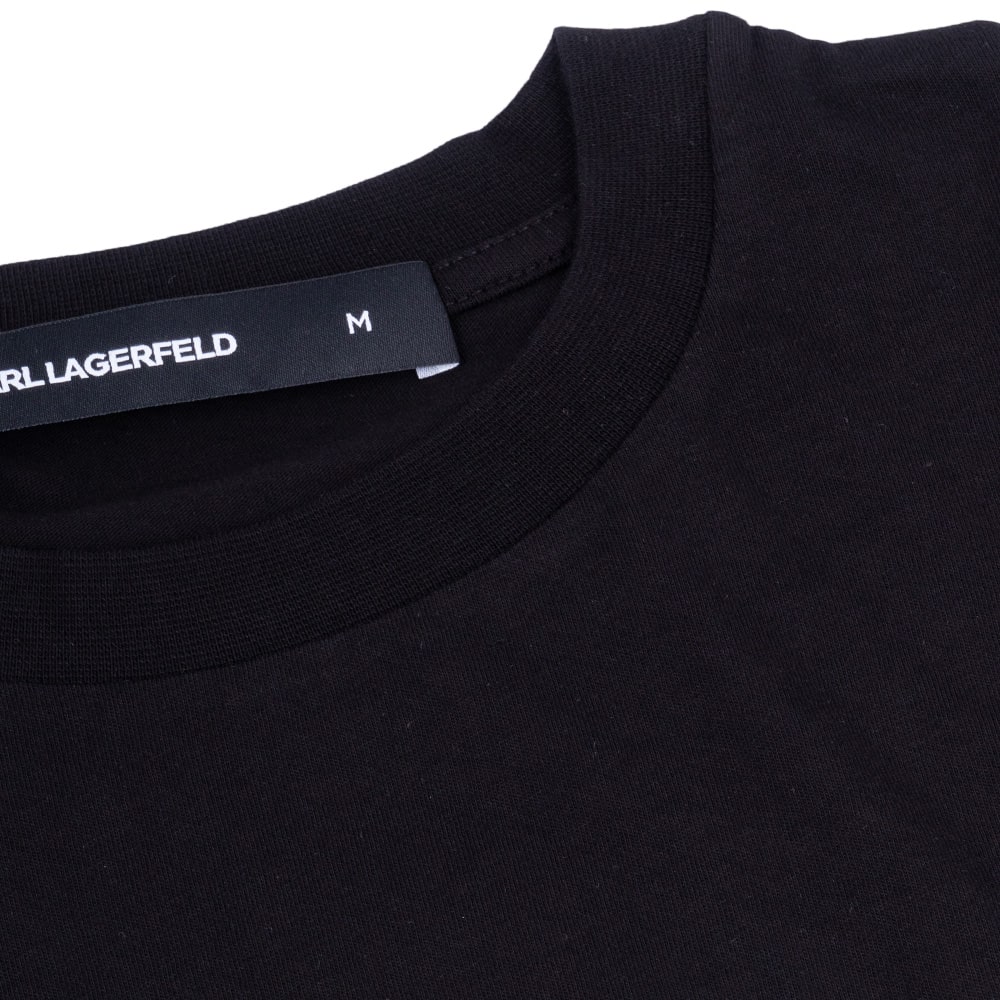 Karl Lagerfeld Μαύρο  T-shirt C Neck - 755031 552224