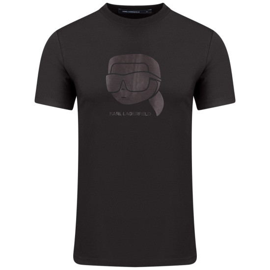 Karl Lagerfeld Μαύρο T-shirt C Neck - 755032 554221