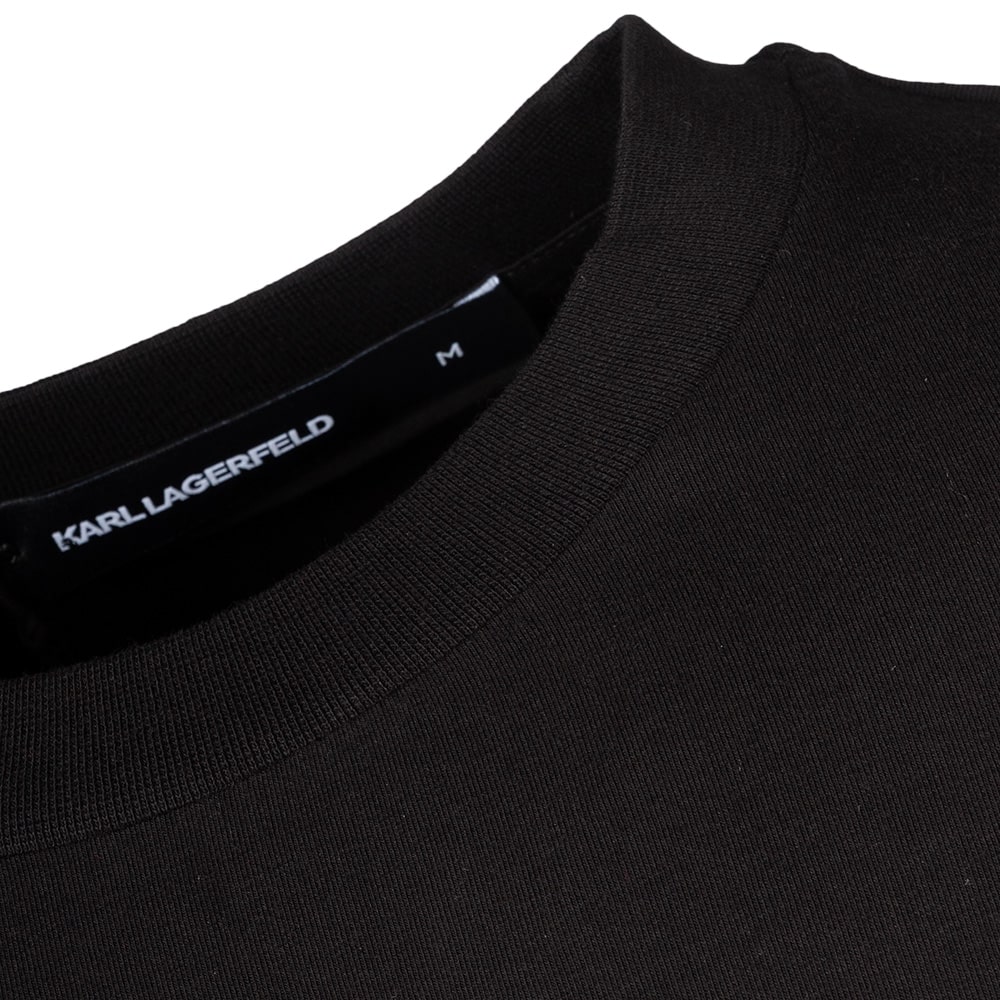 Karl Lagerfeld Μαύρο T-shirt C Neck - 755032 554221