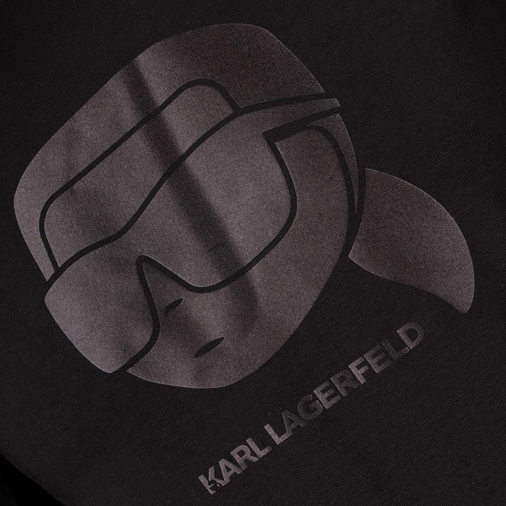 Karl Lagerfeld Μαύρο T-shirt C Neck - 755032 554221