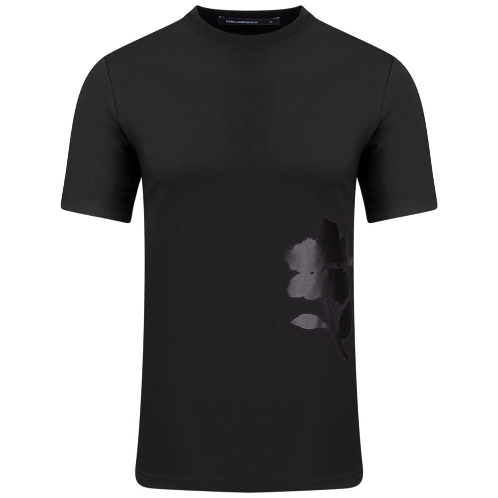 Karl Lagerfeld Μαύρο T-shirt C Neck - 755032 563221