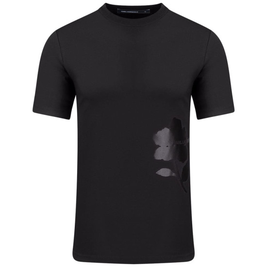 Karl Lagerfeld Μαύρο T-shirt C Neck - 755032 563221