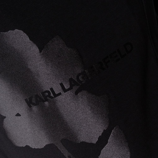 Karl Lagerfeld Μαύρο T-shirt C Neck - 755032 563221
