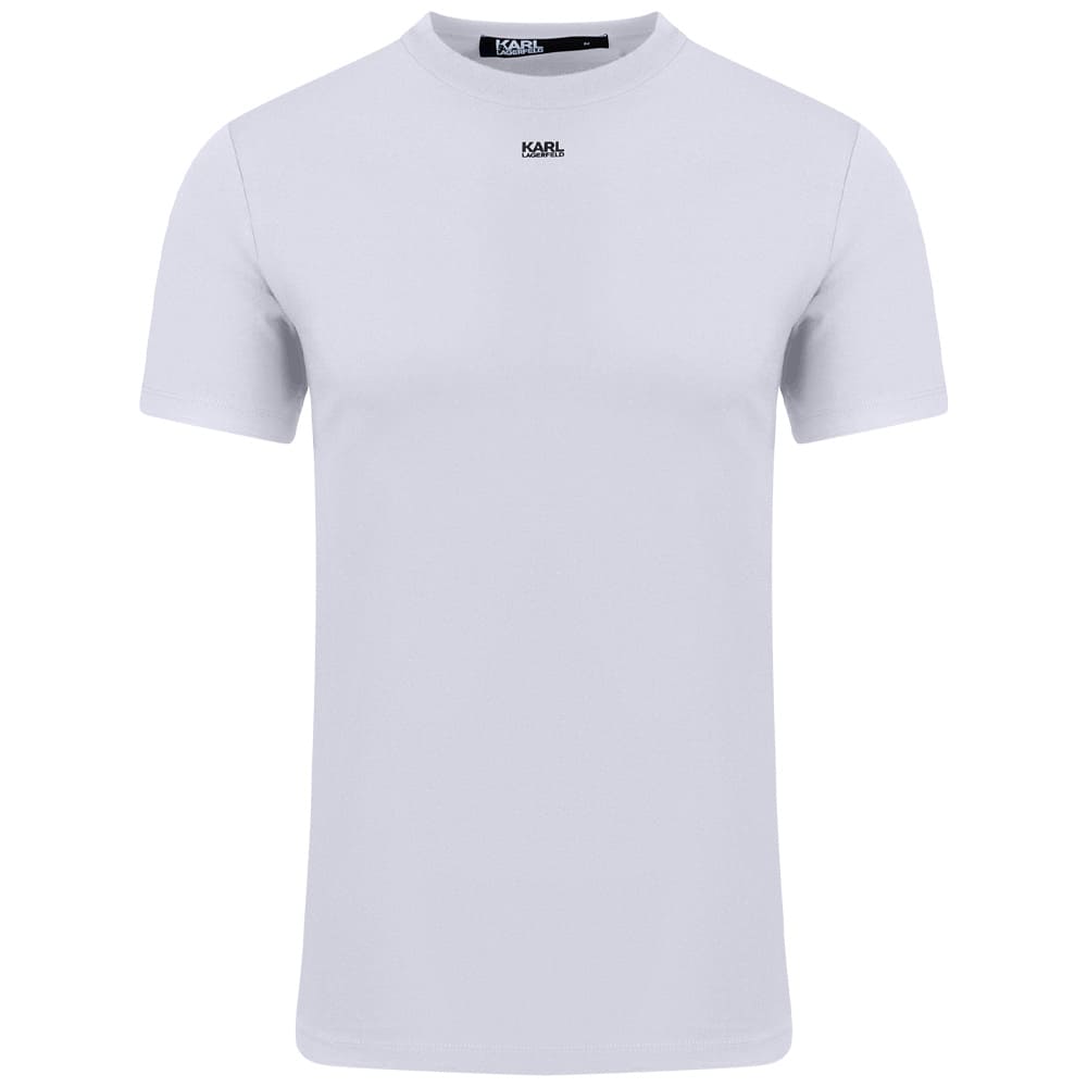 Karl Lagerfeld Λευκό T-shirt C Neck - 755034 542221