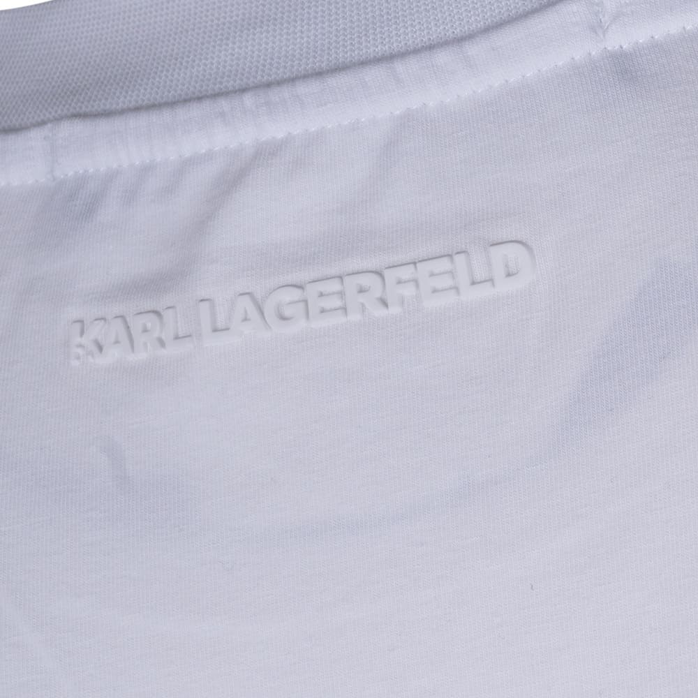 Karl Lagerfeld Λευκό T-shirt C Neck - 755034 542221