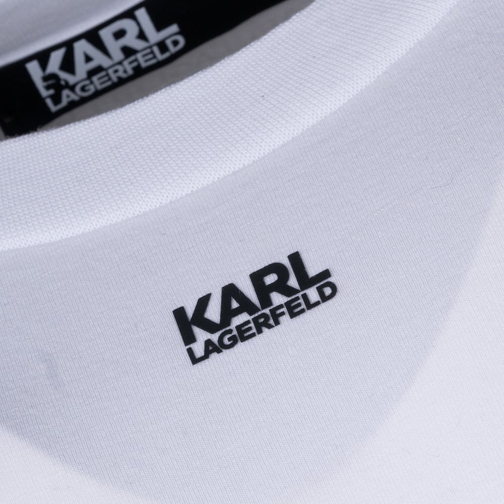 Karl Lagerfeld Λευκό T-shirt C Neck - 755034 542221
