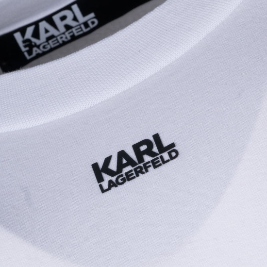 Karl Lagerfeld Λευκό T-shirt C Neck - 755034 542221