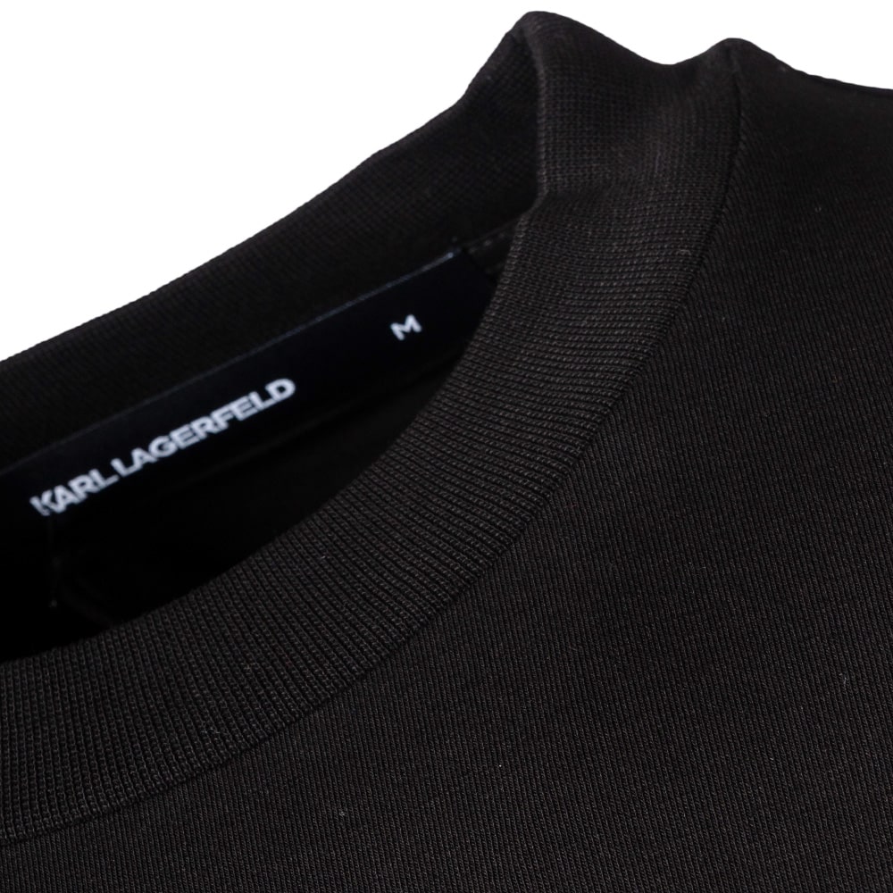Karl Lagerfeld Μαύρο T-shirt C Neck - 755034 561235