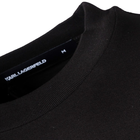 Karl Lagerfeld Μαύρο T-shirt C Neck - 755034 561235