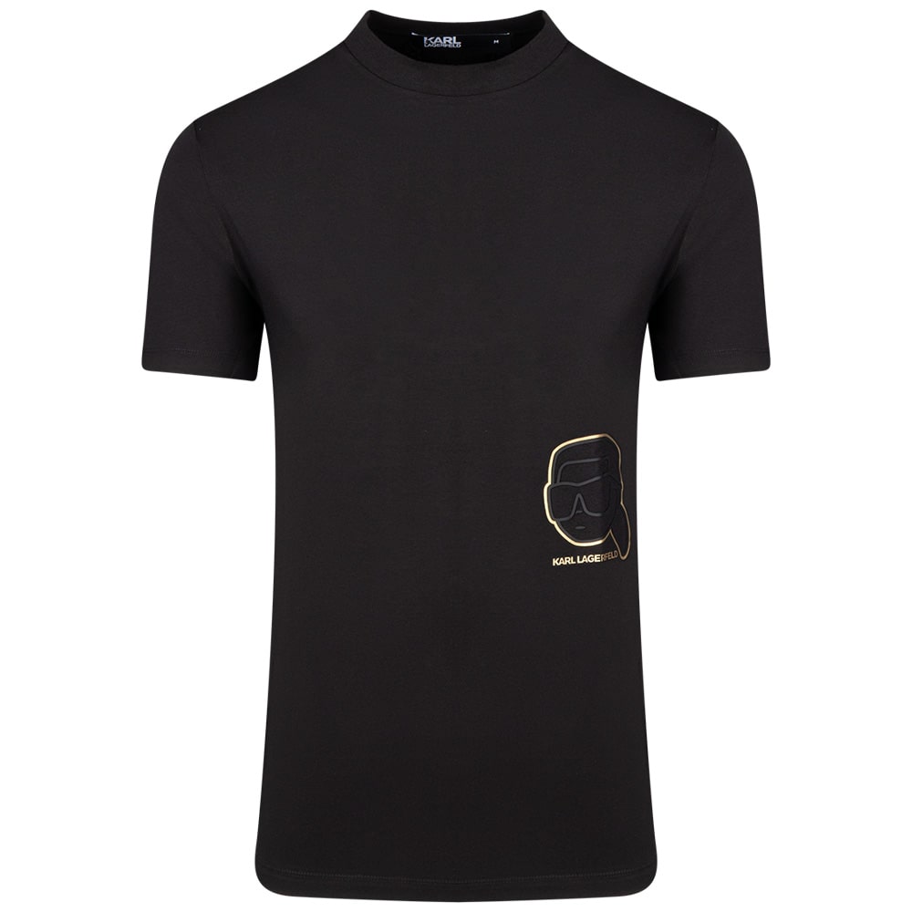 Karl Lagerfeld Μαύρο T-shirt C Neck - 755035 561235