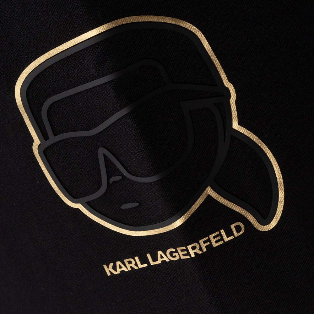 Karl Lagerfeld Μαύρο T-shirt C Neck - 755035 561235