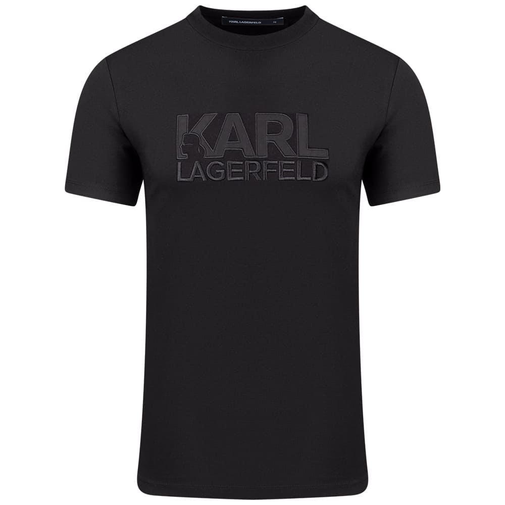 Karl Lagerfeld Μαύρο T-shirt C Neck - 755035 562221