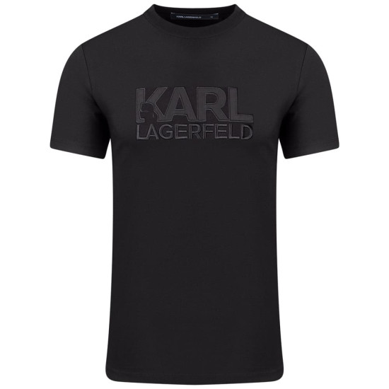 Karl Lagerfeld Μαύρο T-shirt C Neck - 755035 562221
