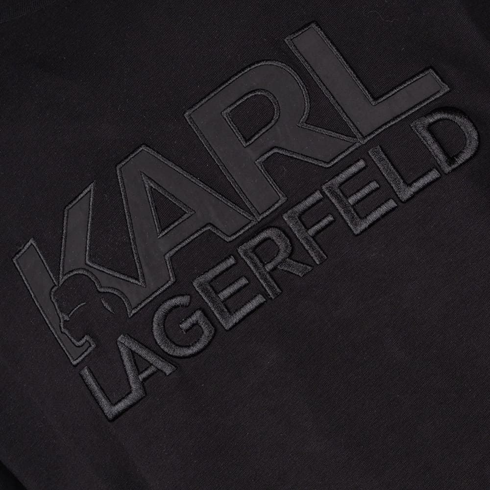 Karl Lagerfeld Μαύρο T-shirt C Neck - 755035 562221
