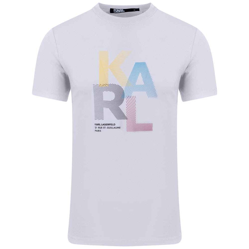 Karl Lagerfeld Λευκό T-shirt C Neck - 755037 542221
