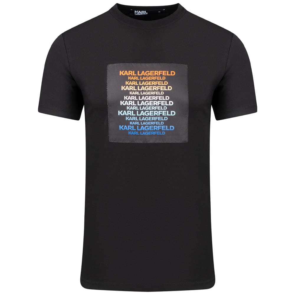 Karl Lagerfeld Μαύρο T-shirt C Neck - 755038 542221