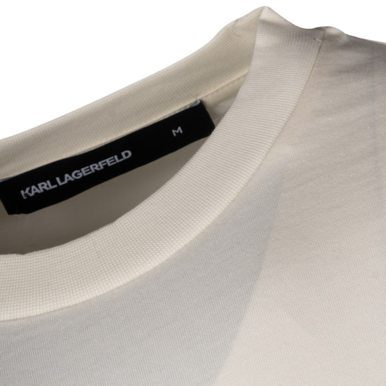 Karl Lagerfeld Εκρού T-shirt C Neck - 755038 554225
