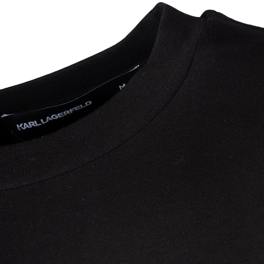 Karl Lagerfeld Μαύρο T-shirt C Neck - 755040 562221