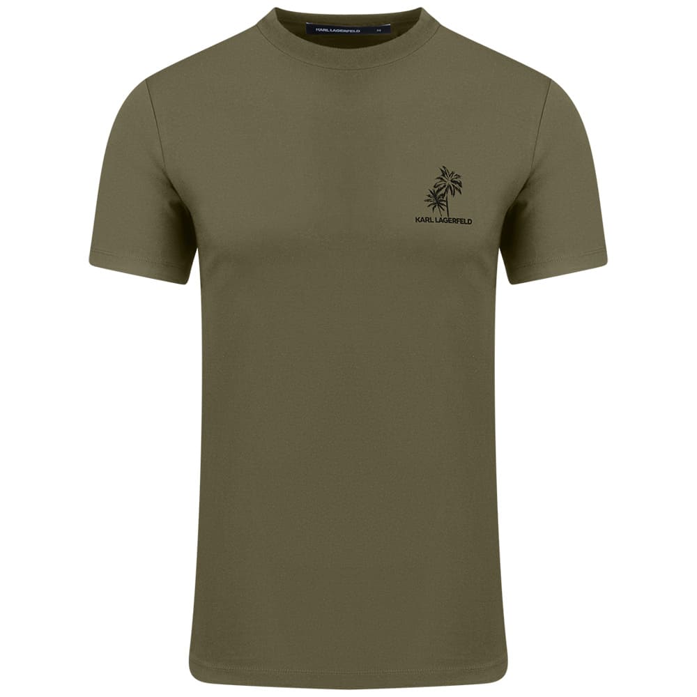 Karl Lagerfeld Λαδί T-shirt C Neck - 755041 562221