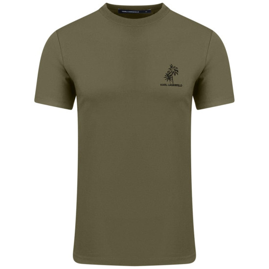 Karl Lagerfeld Λαδί T-shirt C Neck - 755041 562221