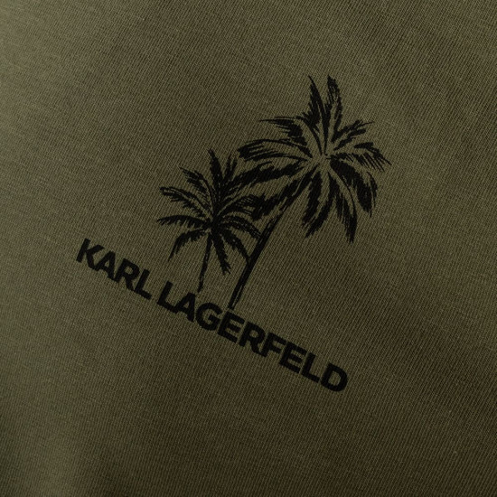 Karl Lagerfeld Λαδί T-shirt C Neck - 755041 562221