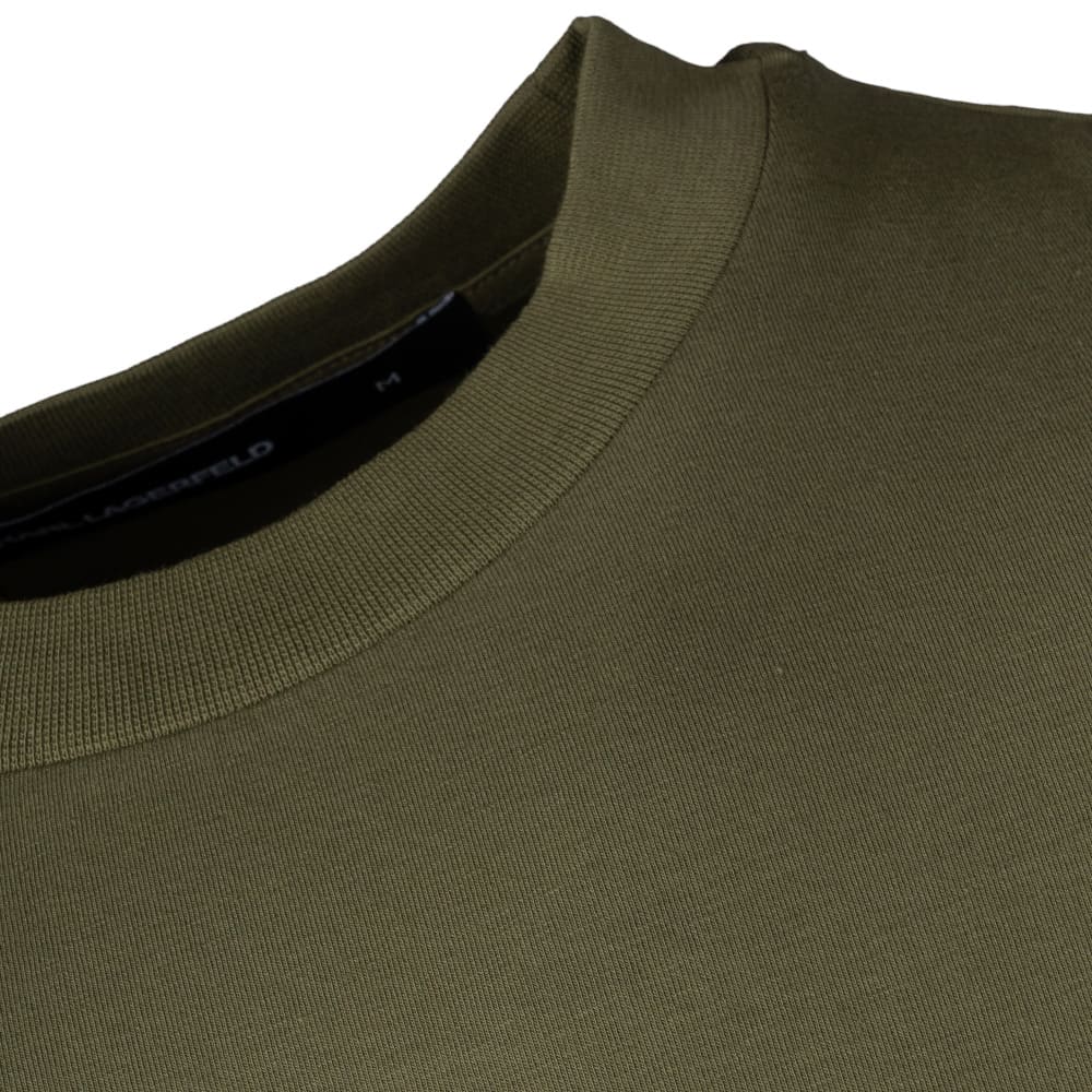 Karl Lagerfeld Λαδί T-shirt C Neck - 755041 562221