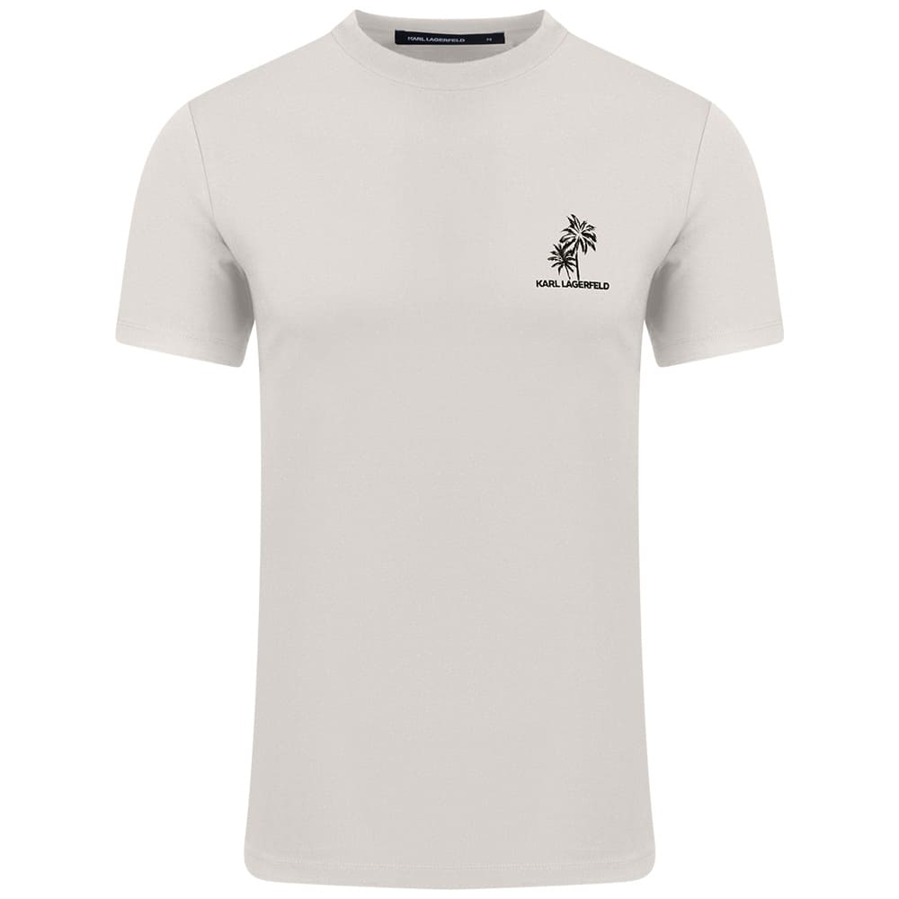 Karl Lagerfeld Εκρού T-shirt C Neck - 755041 562221