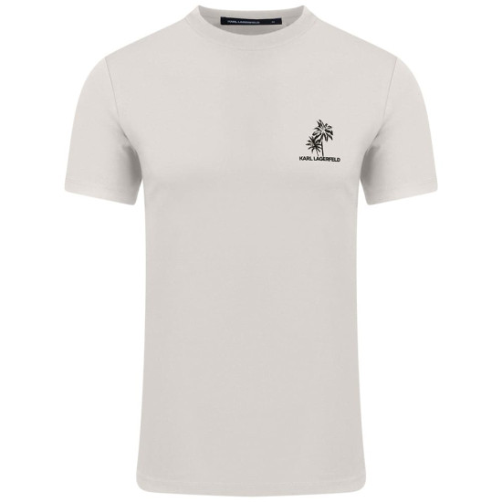Karl Lagerfeld Εκρού T-shirt C Neck - 755041 562221