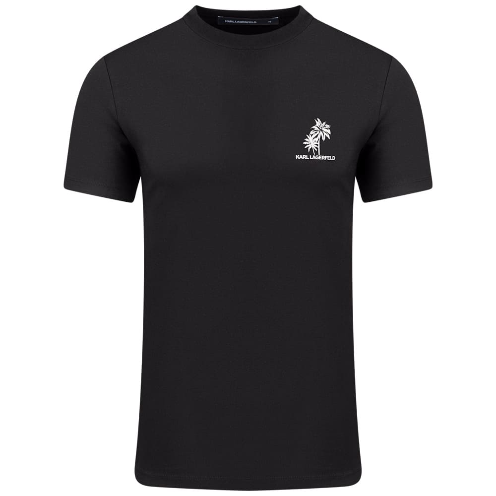 Karl Lagerfeld Μαύρο T-shirt C Neck - 755041 562221