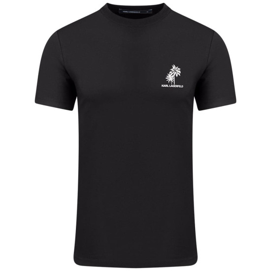 Karl Lagerfeld Μαύρο T-shirt C Neck - 755041 562221