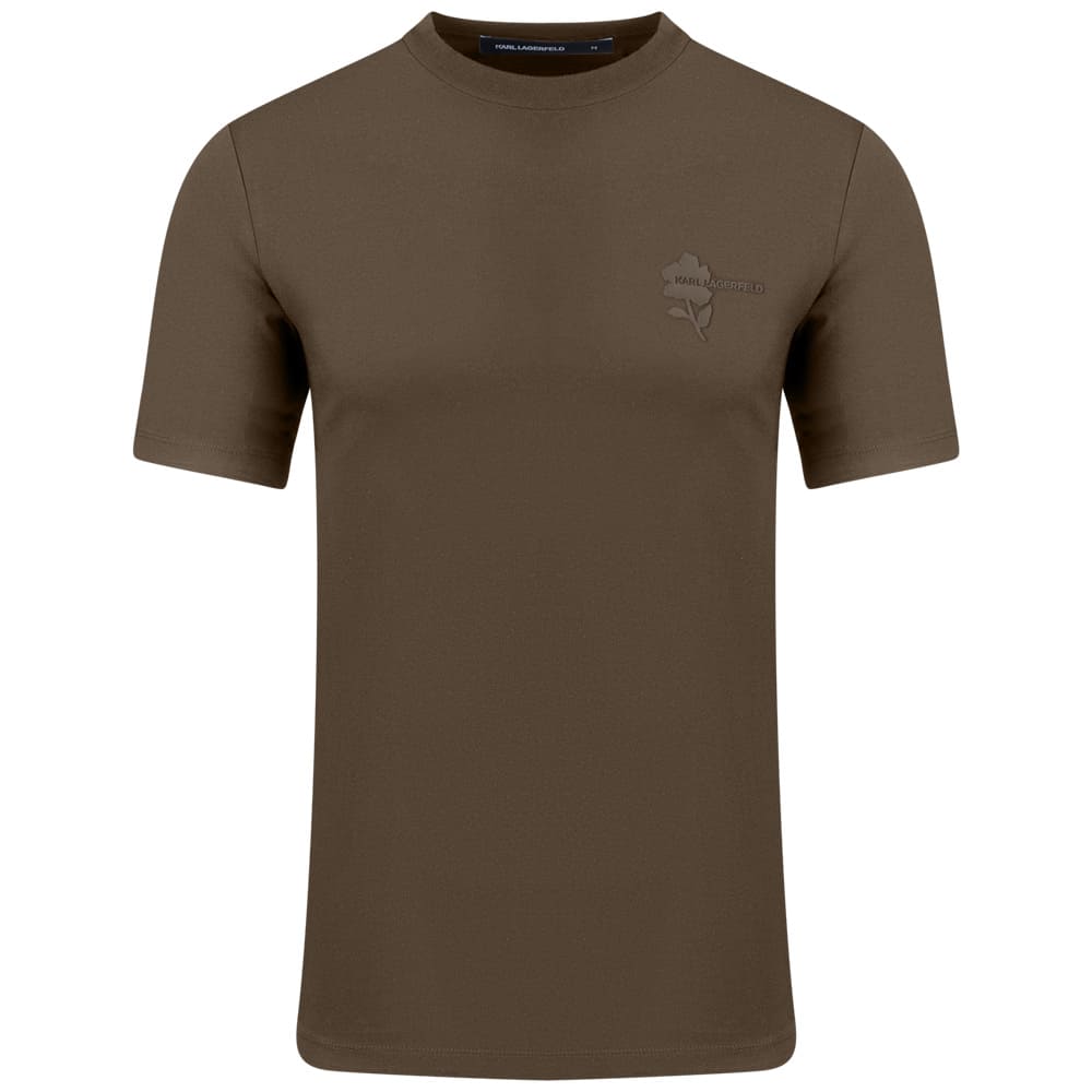 Karl Lagerfeld Λαδί T-shirt C Neck - 755041 563221