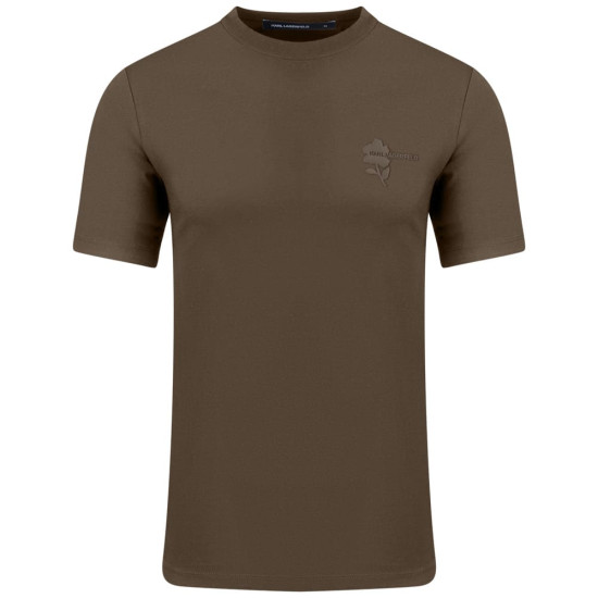 Karl Lagerfeld Λαδί T-shirt C Neck - 755041 563221