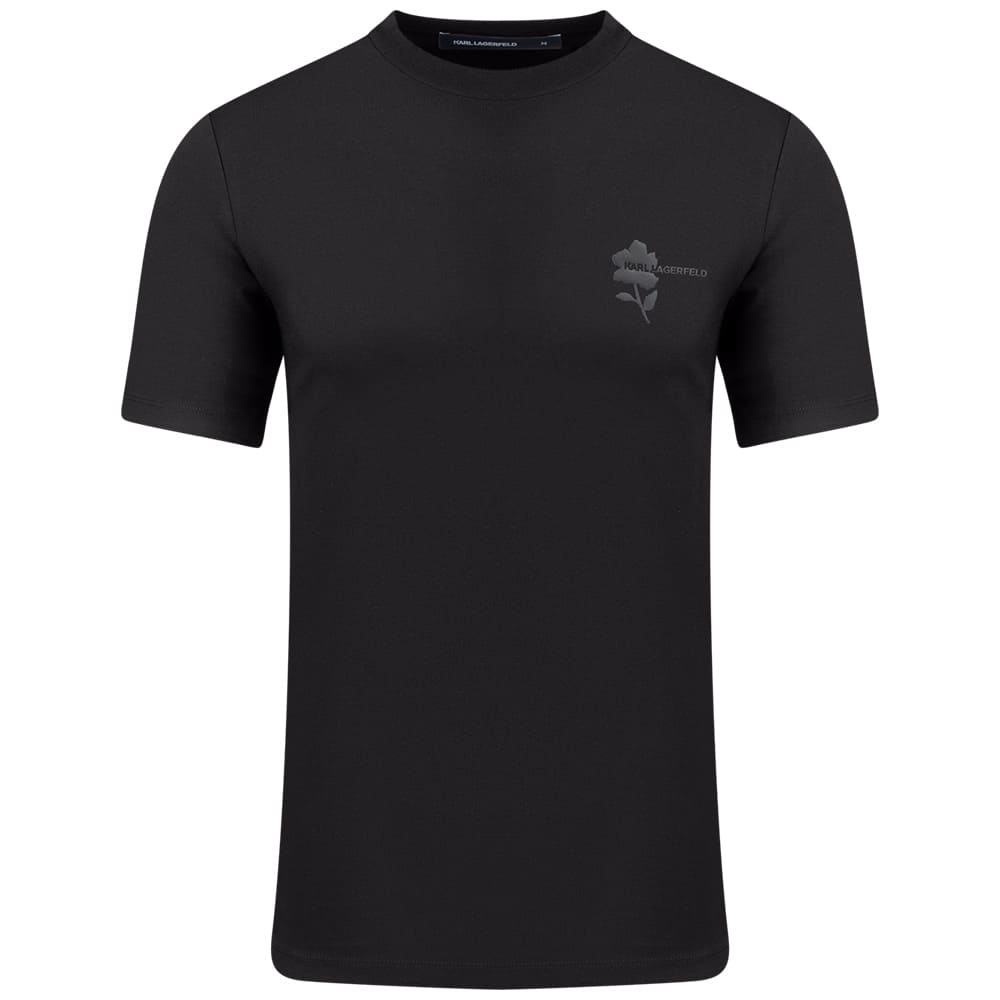 Karl Lagerfeld Μαύρο T-shirt C Neck - 755041 563221