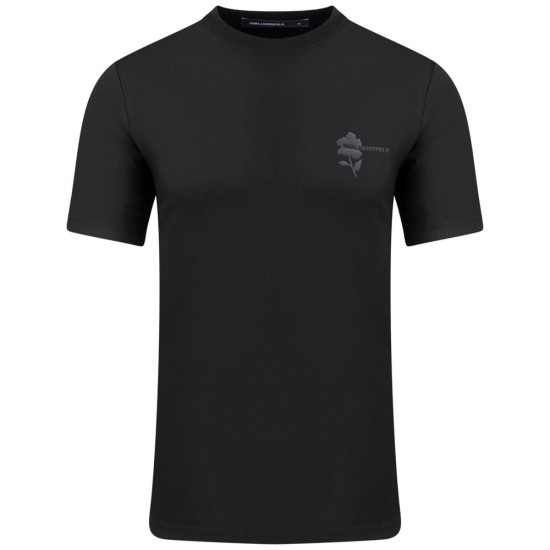 Karl Lagerfeld Μαύρο T-shirt C Neck - 755041 563221
