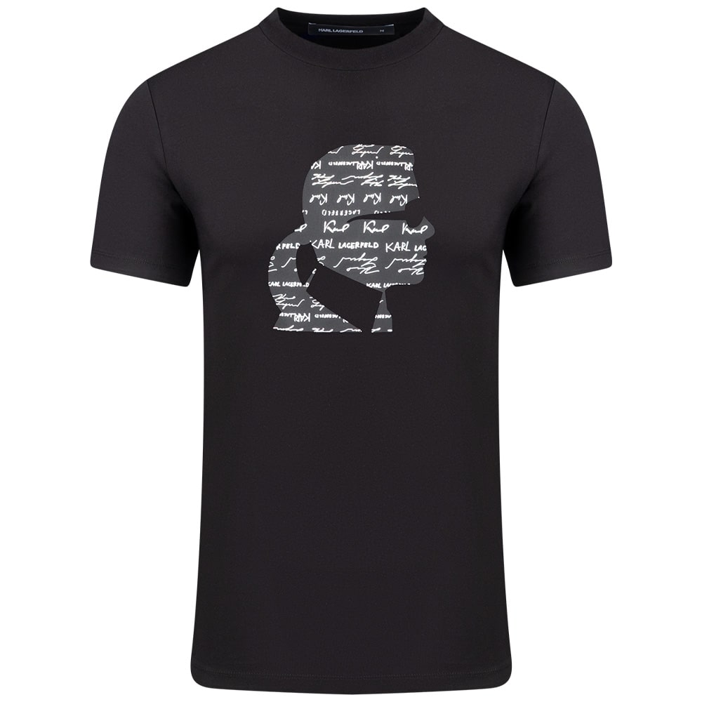 Karl Lagerfeld Μαύρο T-shirt C Neck - 755042 553235