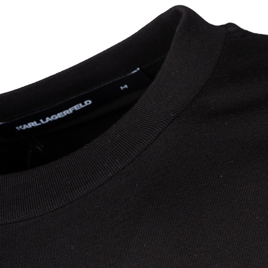 Karl Lagerfeld Μαύρο T-shirt C Neck - 755042 553235