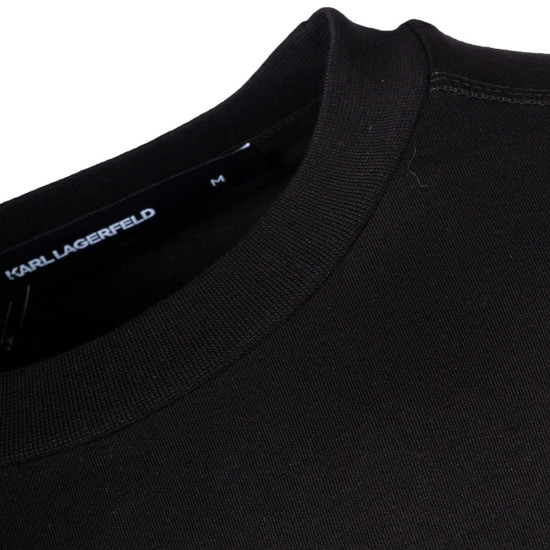 Karl Lagerfeld Μαύρο T-shirt C Neck - 755042 561221