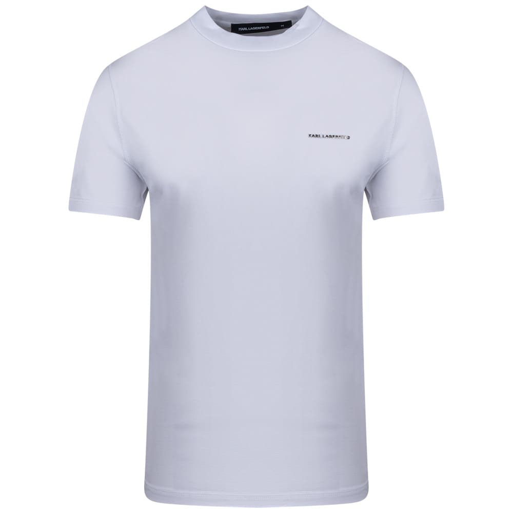 Karl Lagerfeld Λευκό T-shirt C Neck - 755042 563221