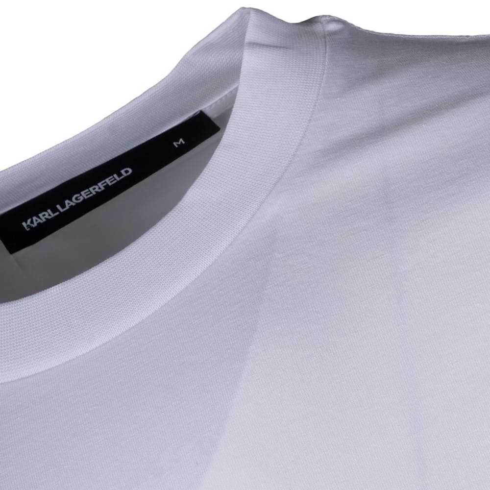Karl Lagerfeld Λευκό T-shirt C Neck - 755042 563221