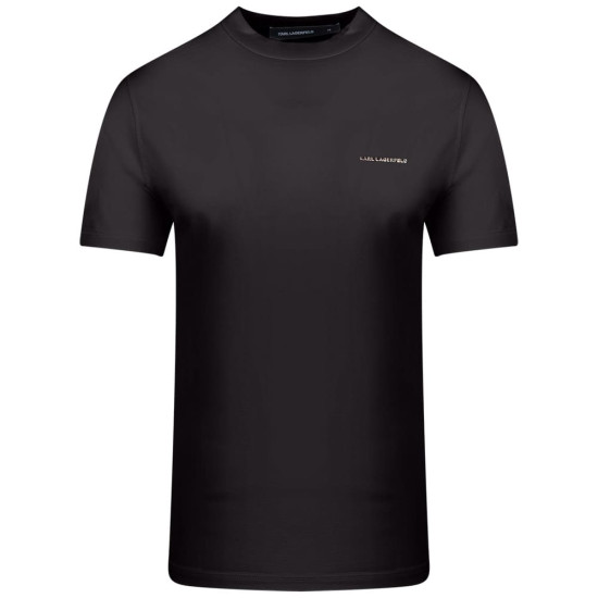Karl Lagerfeld Μαύρο T-shirt C Neck - 755042 563221
