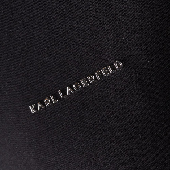 Karl Lagerfeld Μαύρο T-shirt C Neck - 755042 563221