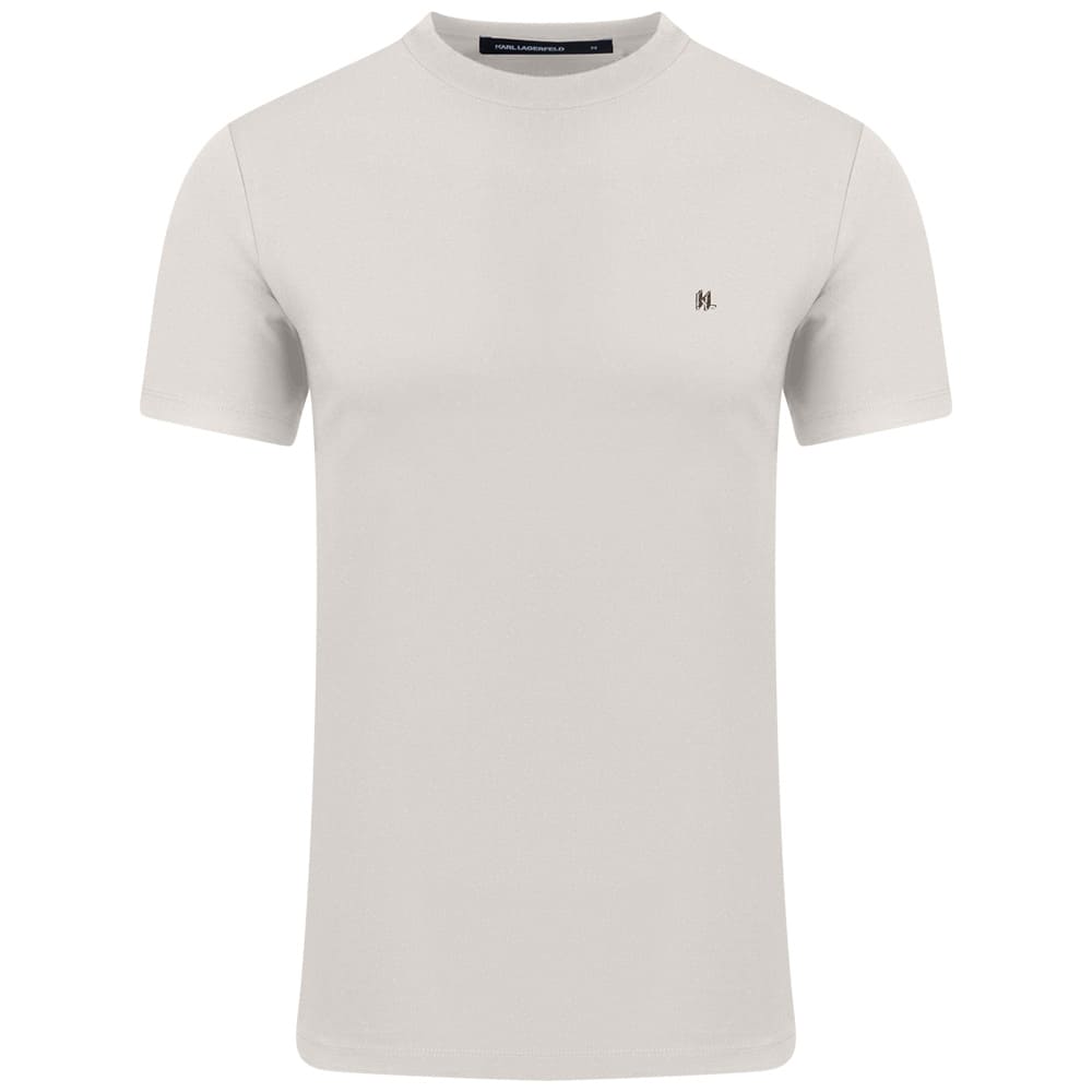 Karl Lagerfeld Εκρού T-shirt C Neck - 755045 563221