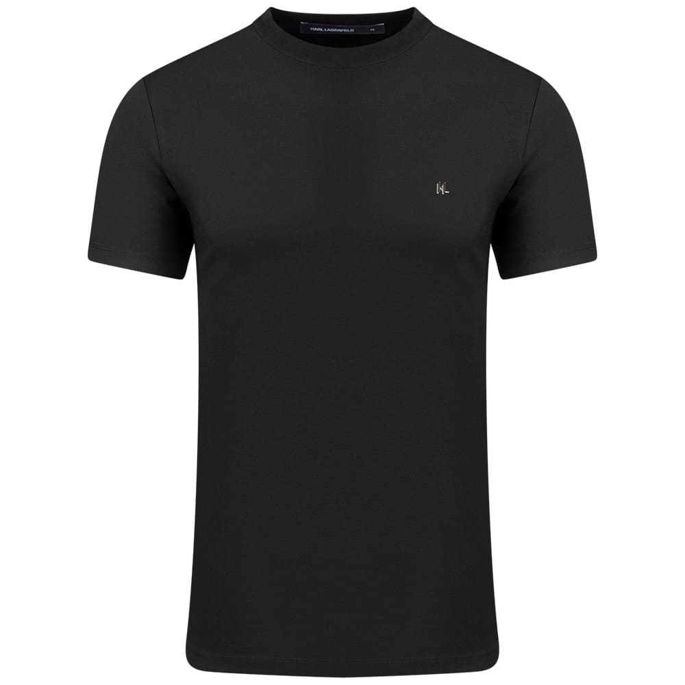 Karl Lagerfeld Μαύρο T-shirt C Neck - 755045 563221