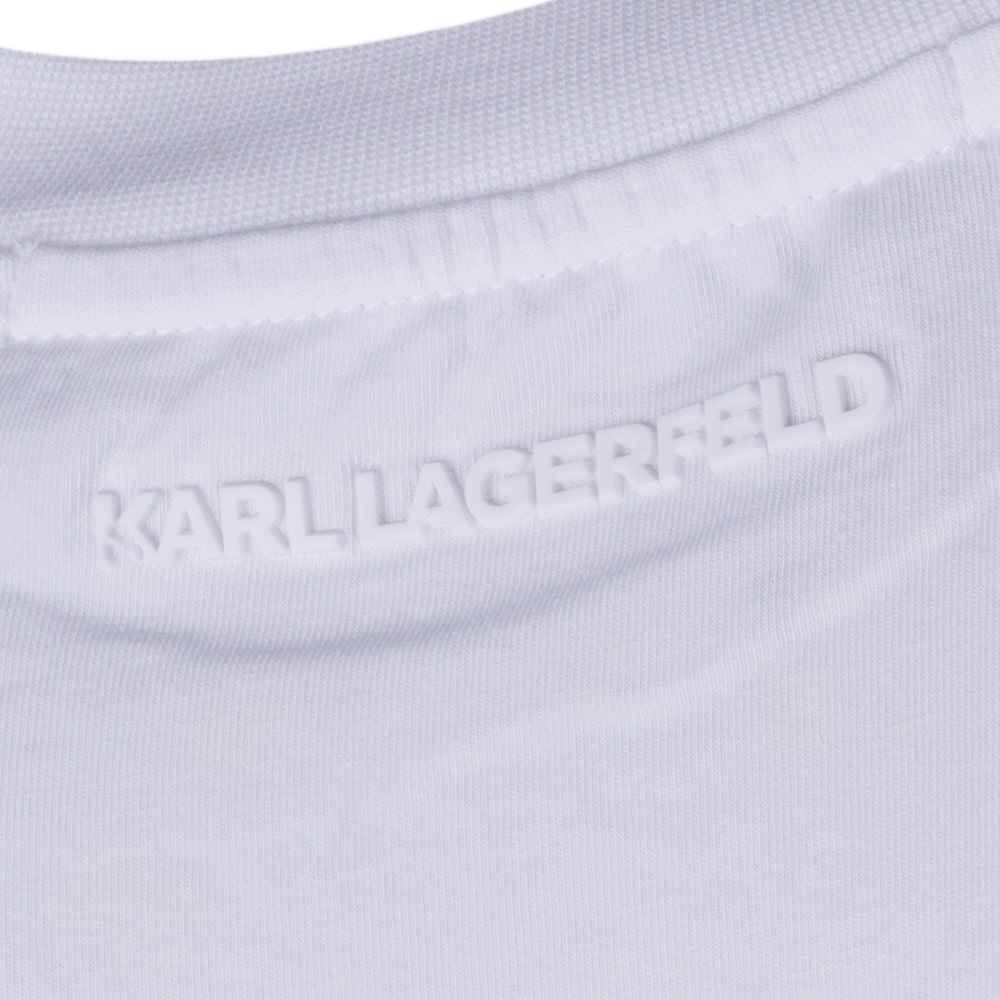 Karl Lagerfeld Λευκό T-shirt C Neck - 755047 542221