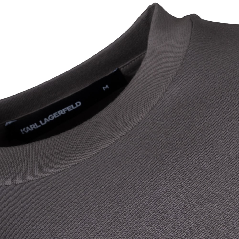 Karl Lagerfeld Γκρι T-shirt C Neck - 755047 561221