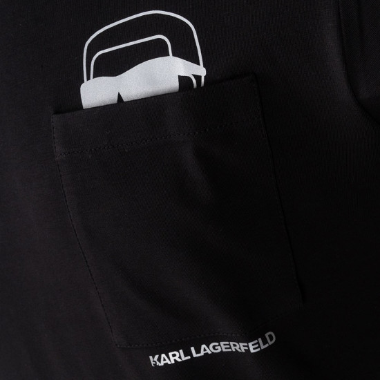 Karl Lagerfeld Μαύρο T-shirt C Neck - 755047 561221